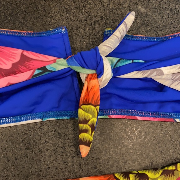 Mara Hoffman Strapless Flora Bathing Suit - Picture 5 of 10